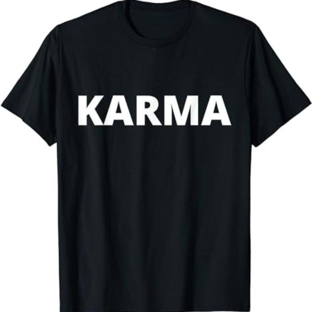 Karma Unisex T-Shirt Positive Vibes Graphic Tee For Men Women